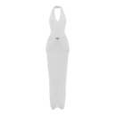 Brelza Deep V-neck Jersey Maxi Dress