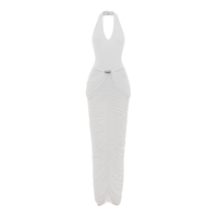 Brelza Deep V-neck Jersey Maxi Dress
