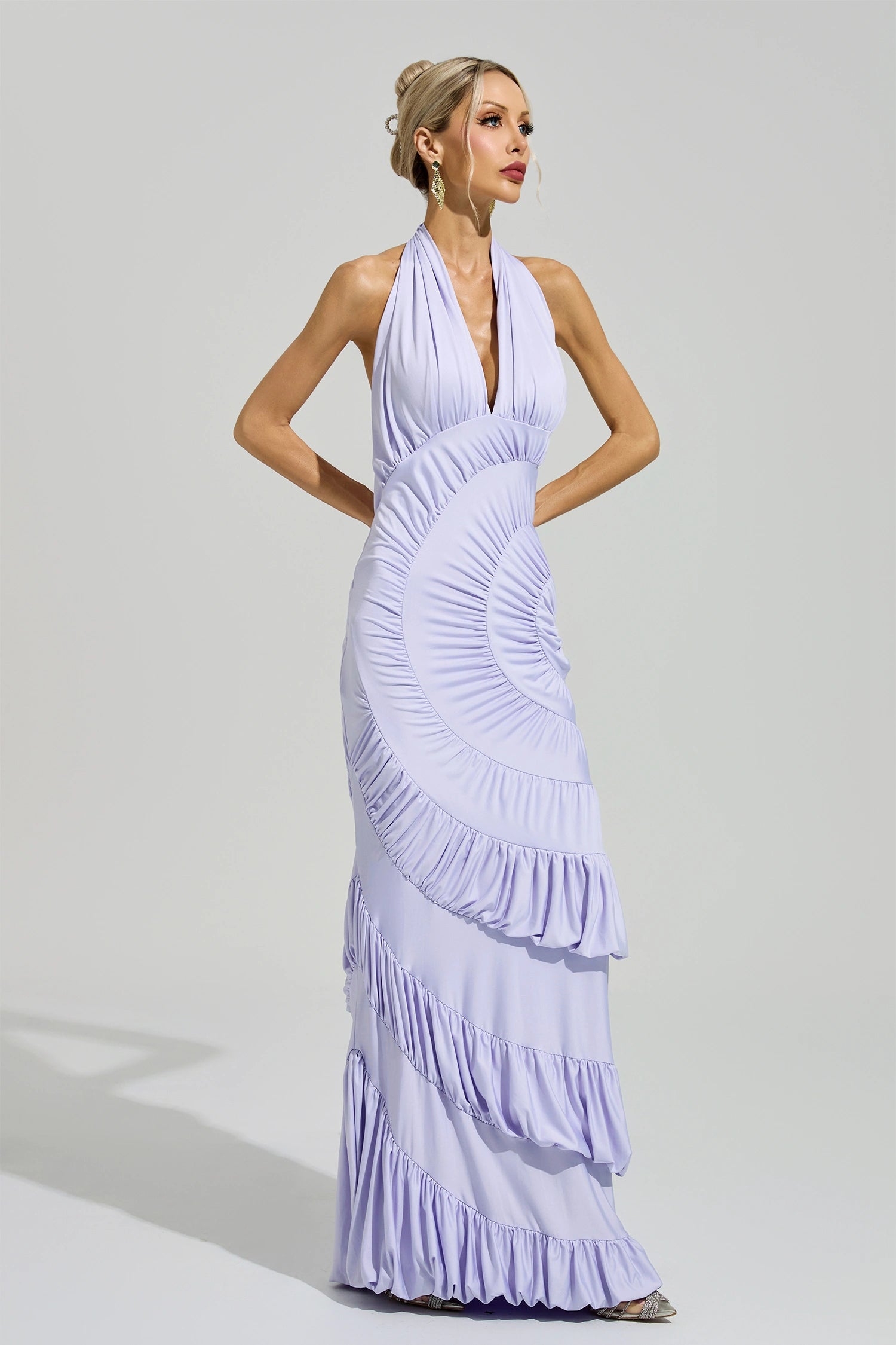Barker Purple Mermaid Maxi Dress