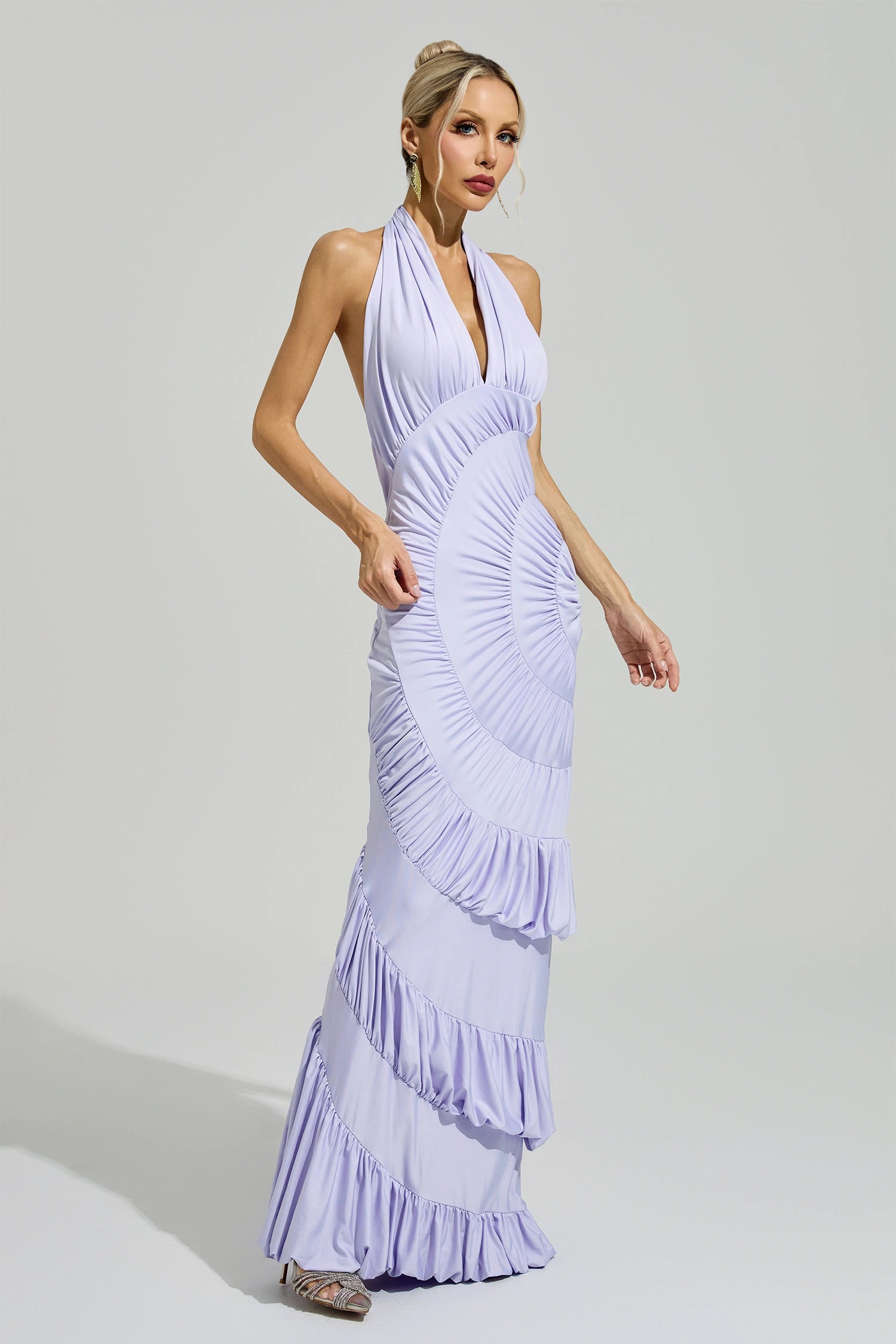 Barker Purple Mermaid Maxi Dress