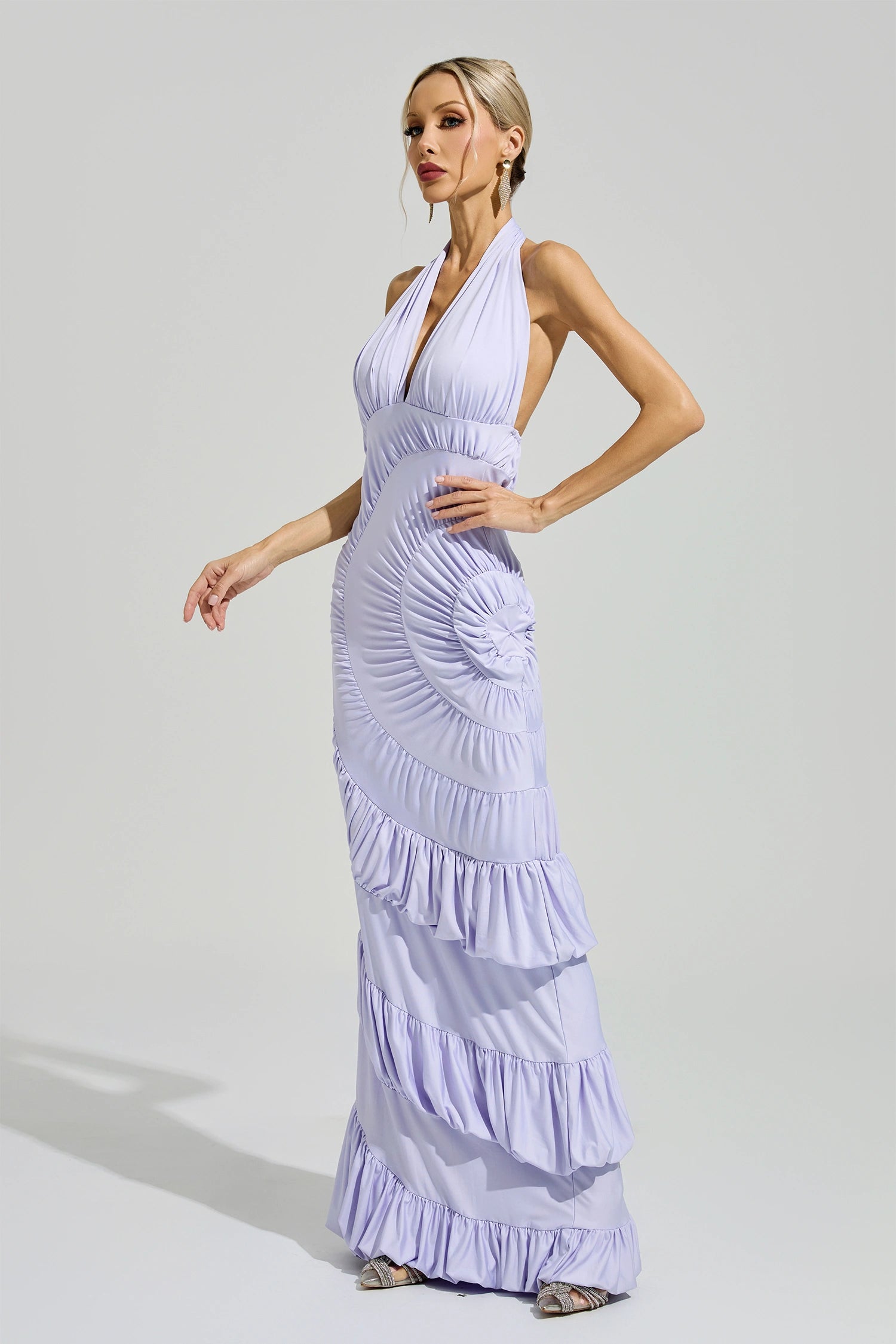 Barker Purple Mermaid Maxi Dress