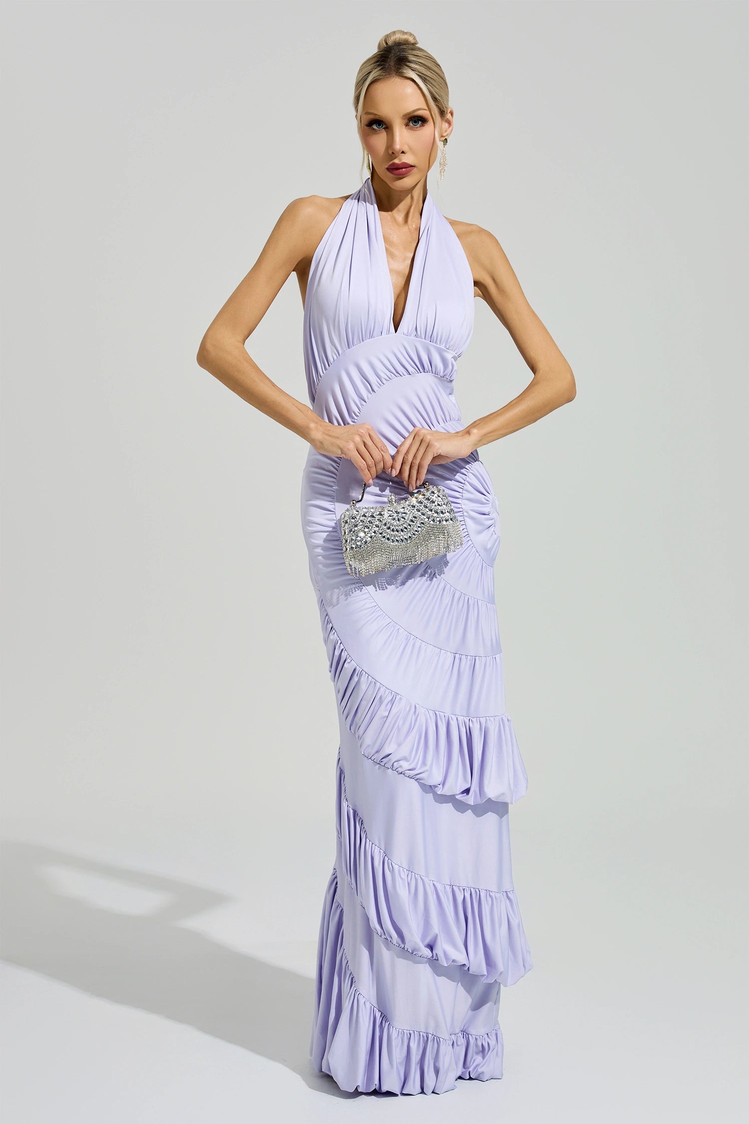Barker Purple Mermaid Maxi Dress