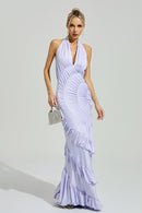 Barker Purple Mermaid Maxi Dress