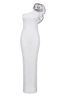 Kathy Knitted Shoulder Floral Maxi Dress