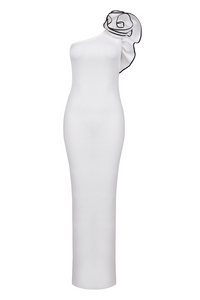 Kathy Knitted Shoulder Floral Maxi Dress