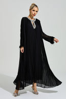 Joran Black Feather Maxi Dress