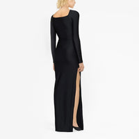 Eliana Twisted Long-Sleeve Cutout Maxi Dress