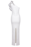 Kathy Knitted Shoulder Floral Maxi Dress