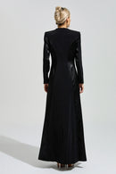 Uxila Black V-Neck Maxi Dress