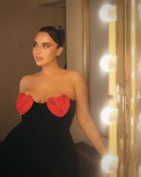 Deirdre Crystal Heart Mini Dress