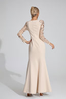 Eivin Diamond Maxi Dress In Apricot