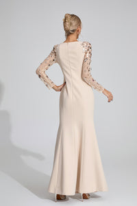 Eivin Diamond Maxi Dress In Apricot