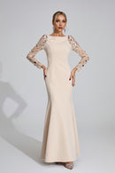 Eivin Diamond Maxi Dress In Apricot
