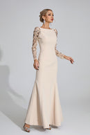Eivin Diamond Maxi Dress In Apricot