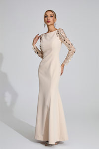 Eivin Diamond Maxi Dress In Apricot