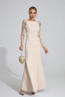 Eivin Diamond Maxi Dress In Apricot