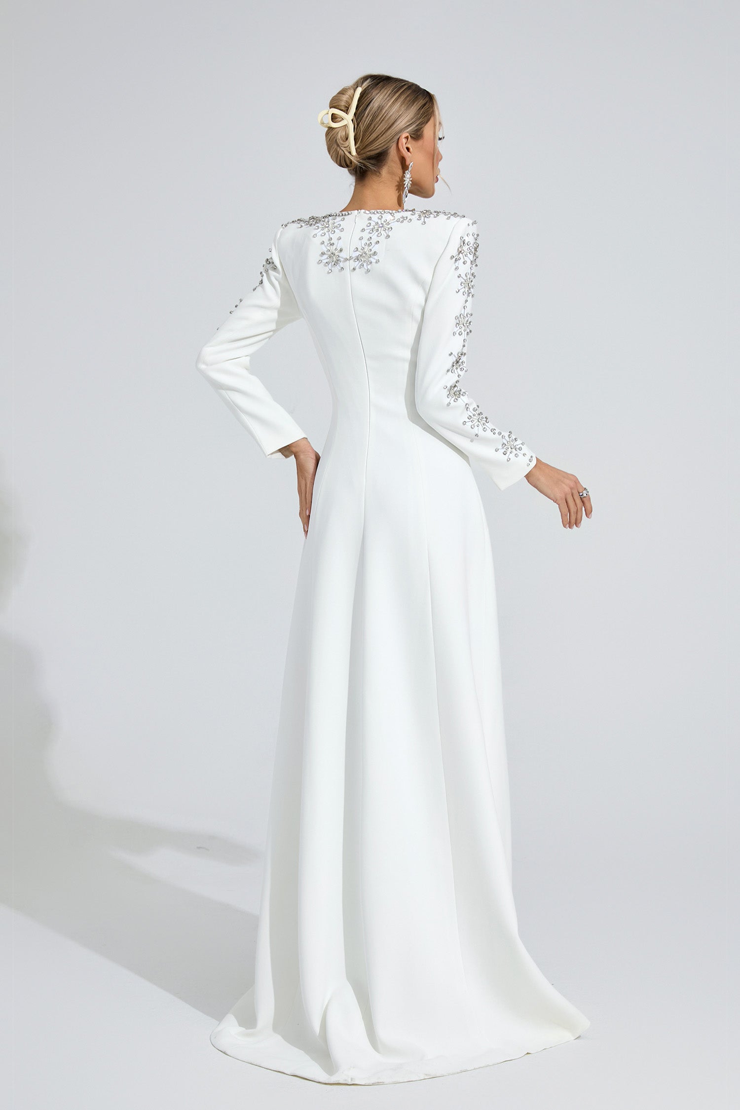 Eilley Diamond Maxi Dress In White
