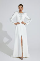 Eilley Diamond Maxi Dress In White