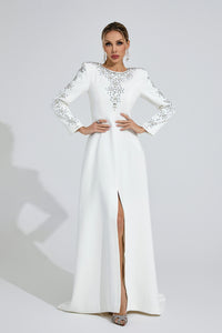 Eilley Diamond Maxi Dress In White