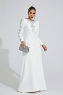 Eilley Diamond Maxi Dress In White