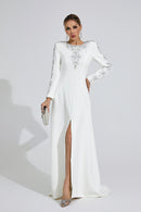 Eilley Diamond Maxi Dress In White