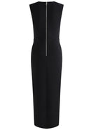 Jaren Floral Pearl Detail Maxi Dress In Black