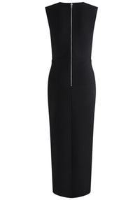 Jaren Floral Pearl Detail Maxi Dress In Black