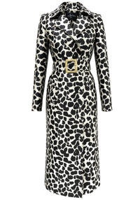 Romney Animal Print Trench Coat