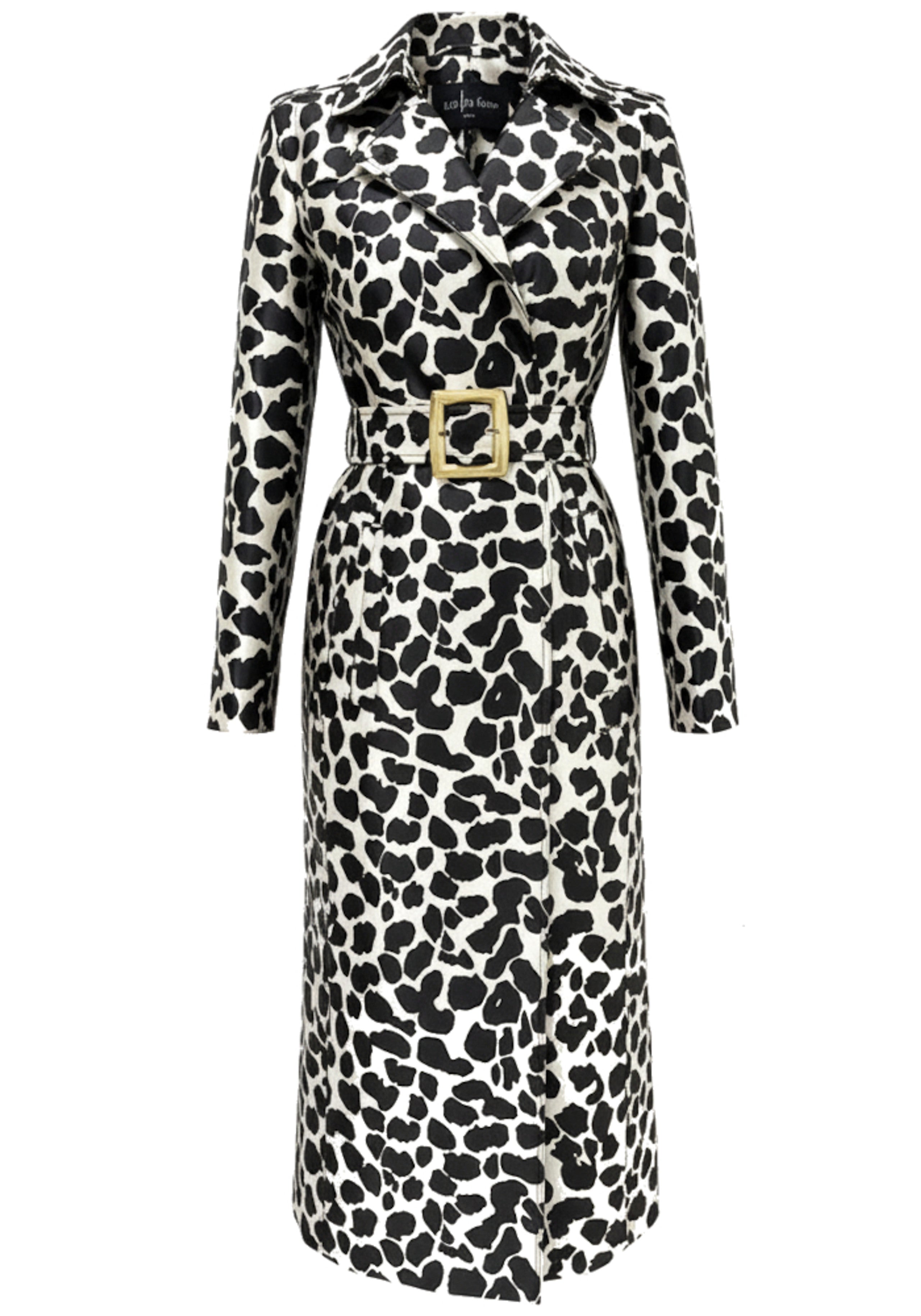 Romney Animal Print Trench Coat