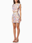 Melinda Floral Embroidered Skirt Set