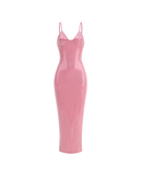 Finbar Crystal-Embellished Sleeveless Maxi Dress In Rose Pink