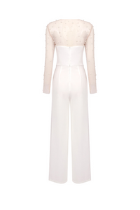 Paza Beaded Jumpsuit Two-Piece Set