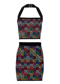 Leonie Knit Halterneck Top Skirt Set