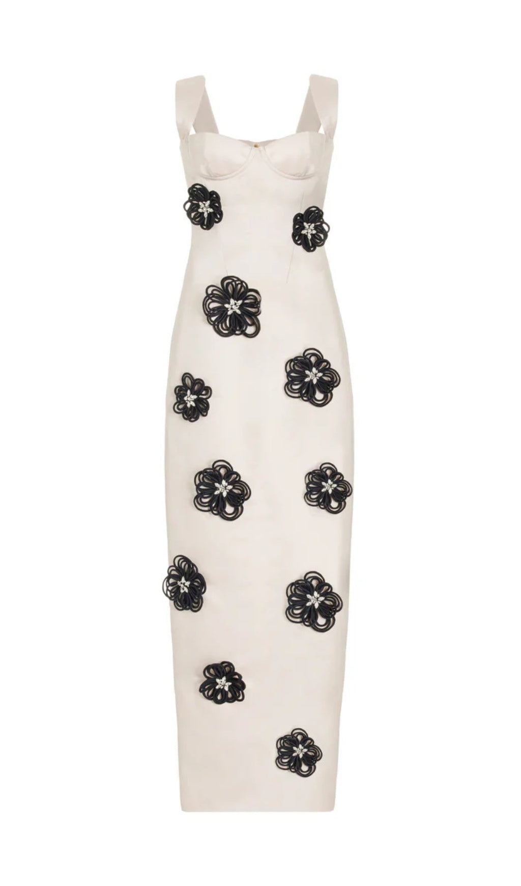 ARELY FLOWER MAXI BANDAGE DRESS-Fashionslee