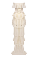 Koper Corseted Chiffon Maxi Dress Two-Piece Set