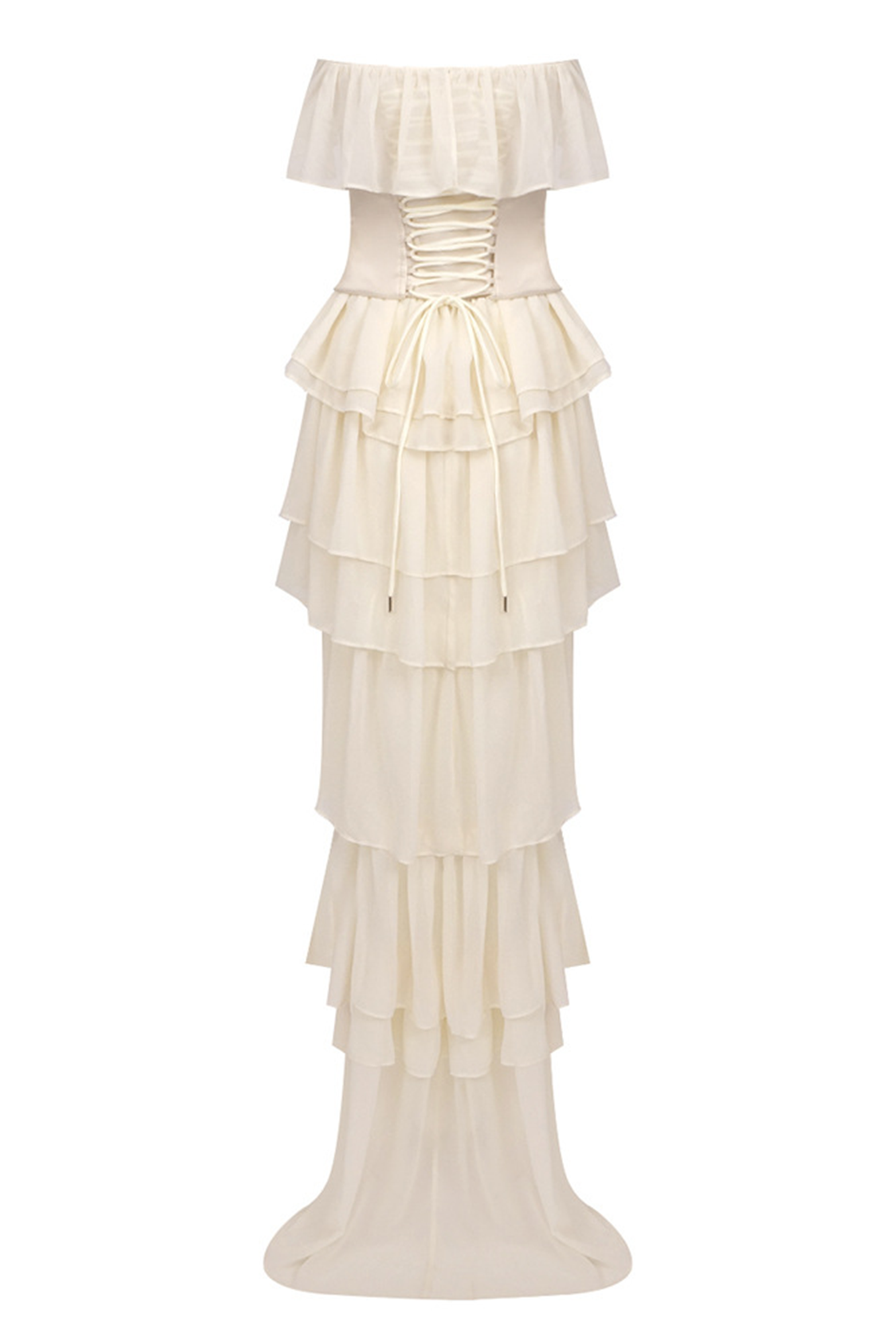 Koper Corseted Chiffon Maxi Dress Two-Piece Set