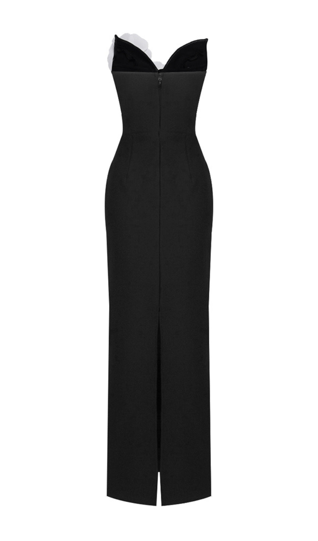 Ariza Flower Bandage Maxi Dress In Black