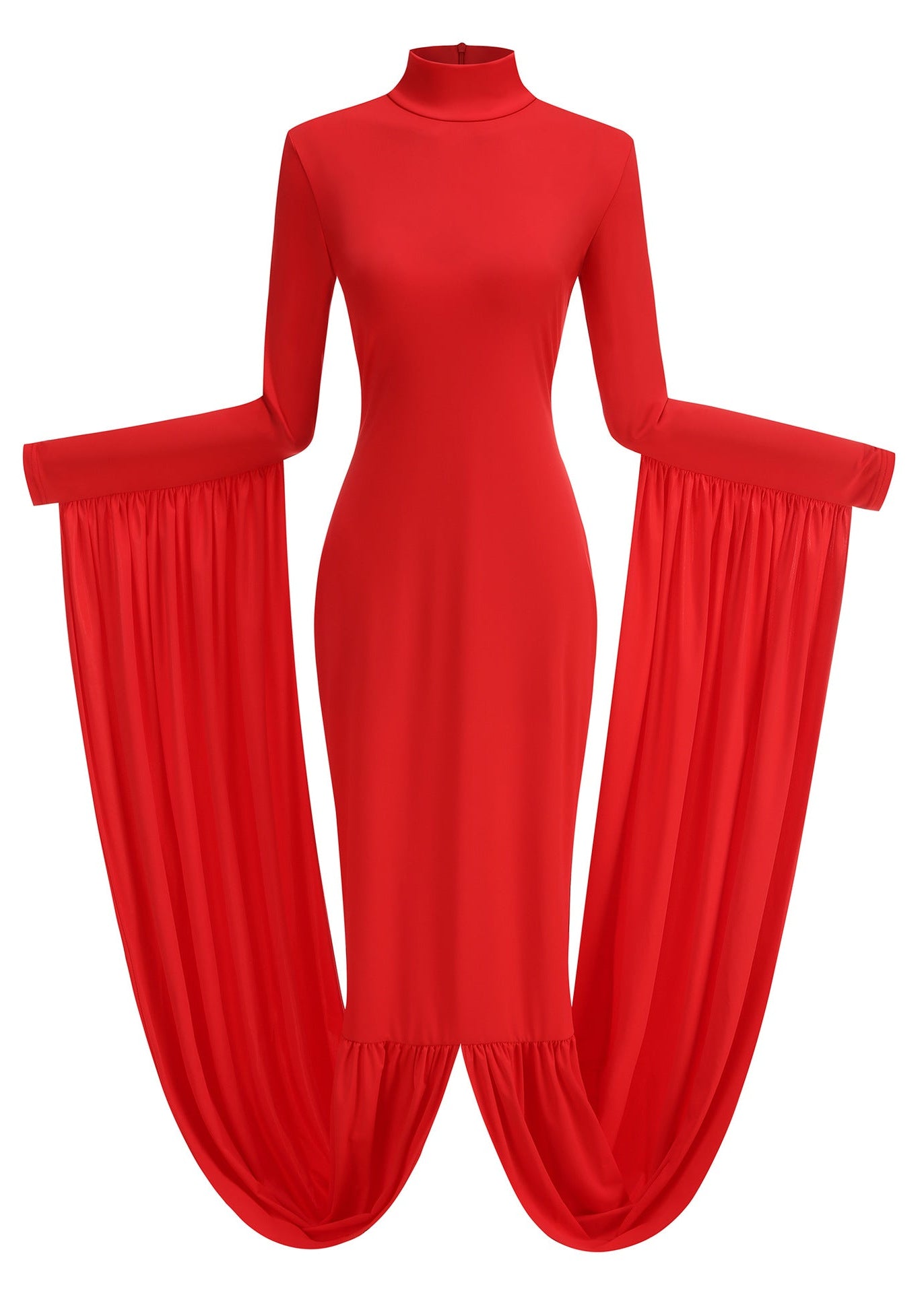 Jasleen High Neck Draped Maxi Dress