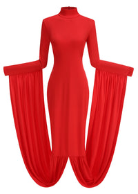 Jasleen High Neck Draped Maxi Dress