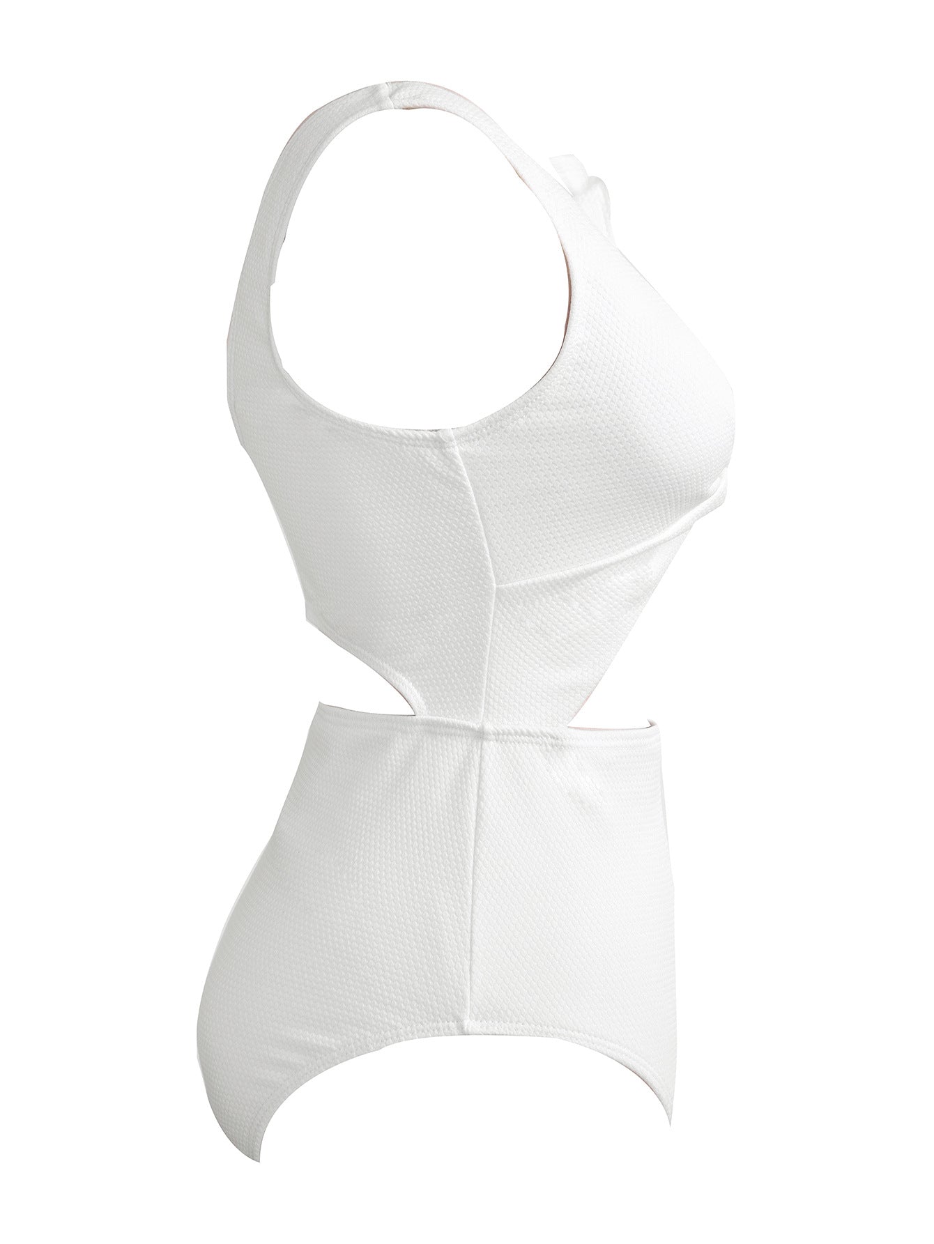 Aquila Ruffle Beach Bikini In White