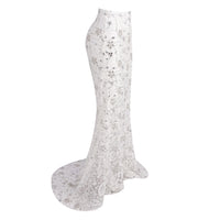 Nedelya Crystal-Embellished Backless Suit Blazer And Maxi Skirt Set