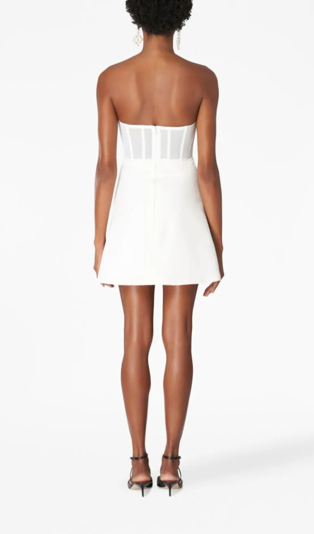 Maura Heart-Motif Bandeau Mini Dress