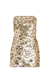 Sydnie Sequin-Embellished Strapless Mini Dress