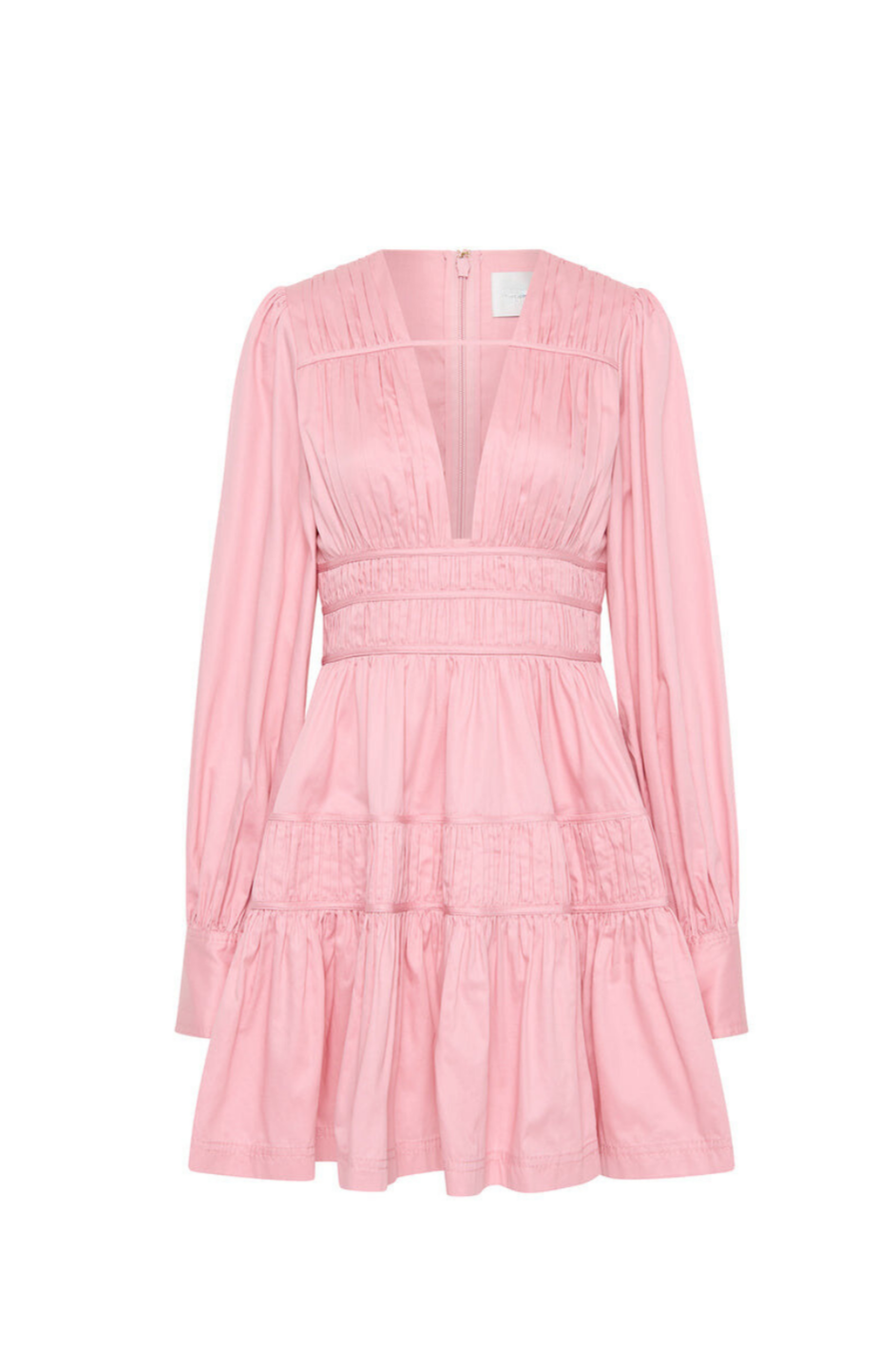 Snorri Ruched Mini Dress In Pink