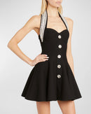 Euran Knit Backless Mini Dress