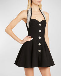 Euran Knit Backless Mini Dress