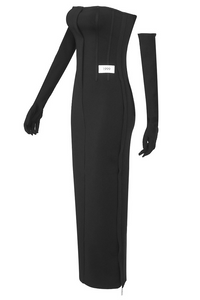 Ogani Strappy Maxi Dress In Black