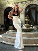 Elke Slip Draped Maxi Dress