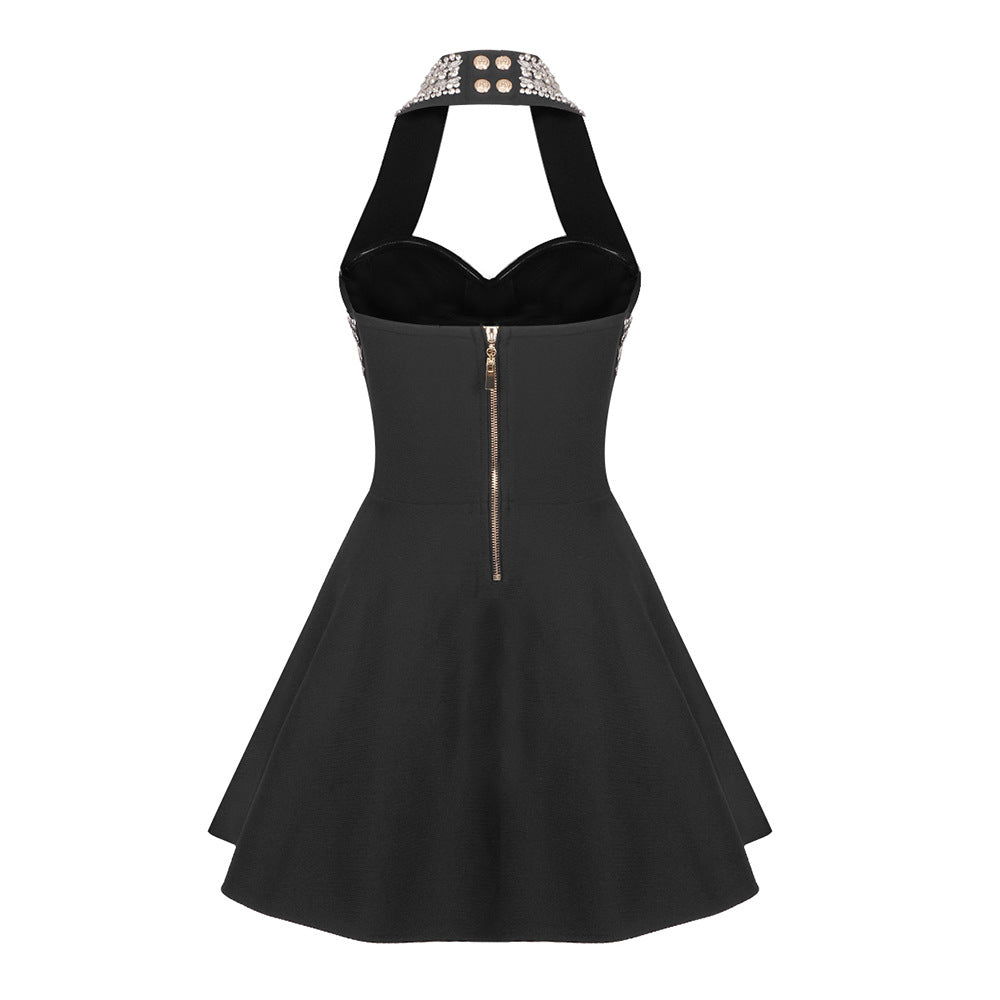 Euran Knit Backless Mini Dress