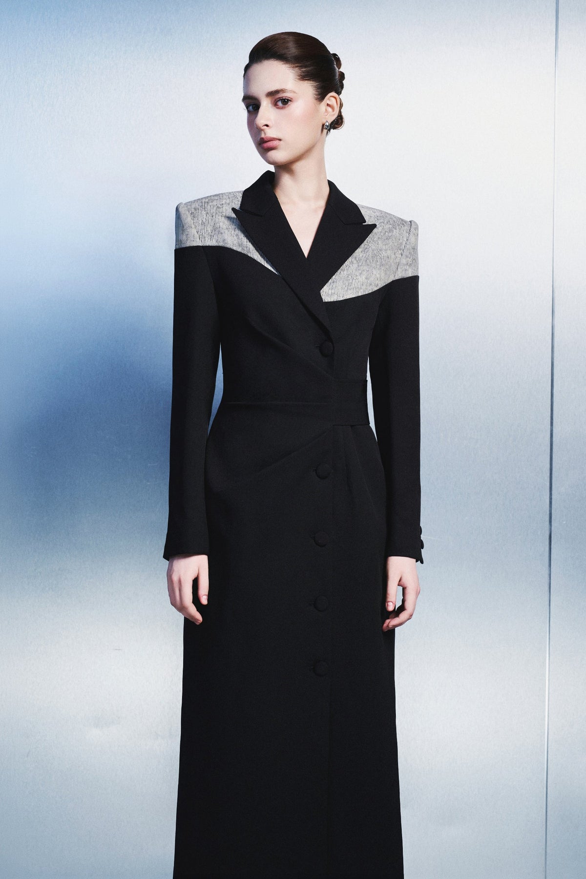 Ruvrek Notch Neck Maxi Dress